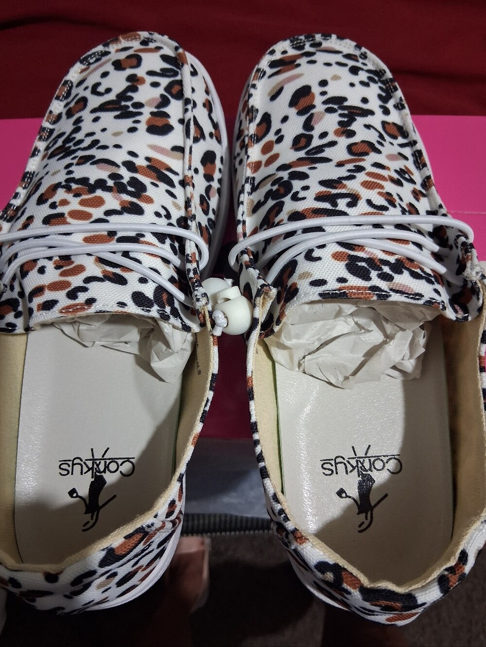 Corkys Leopard Print Slip-On Flats - Picture 4 of 6